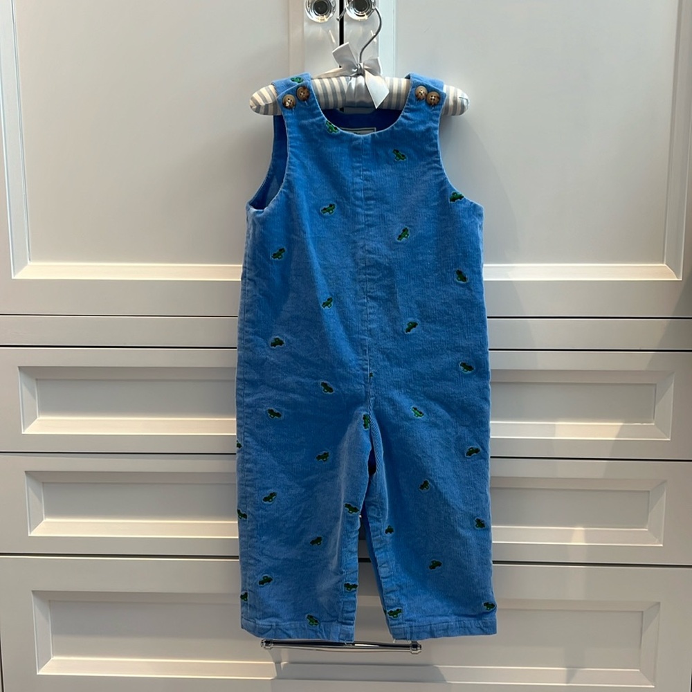 CPC Children’s wear stretch corduroy truck embroidered Toddler overalls
